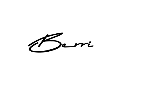 Create a beautiful signature design for name Berri. With this signature (Asem Kandis PERSONAL USE) fonts, you can make a handwritten signature for free. Berri signature style 9 images and pictures png