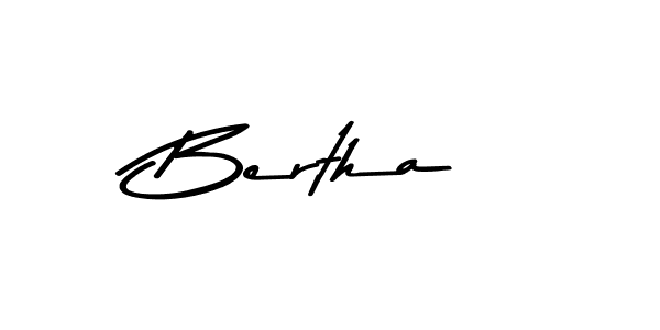 Design your own signature with our free online signature maker. With this signature software, you can create a handwritten (Asem Kandis PERSONAL USE) signature for name Bertha. Bertha signature style 9 images and pictures png