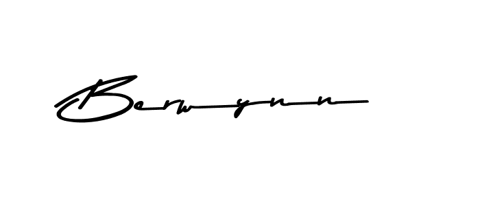Use a signature maker to create a handwritten signature online. With this signature software, you can design (Asem Kandis PERSONAL USE) your own signature for name Berwynn. Berwynn signature style 9 images and pictures png