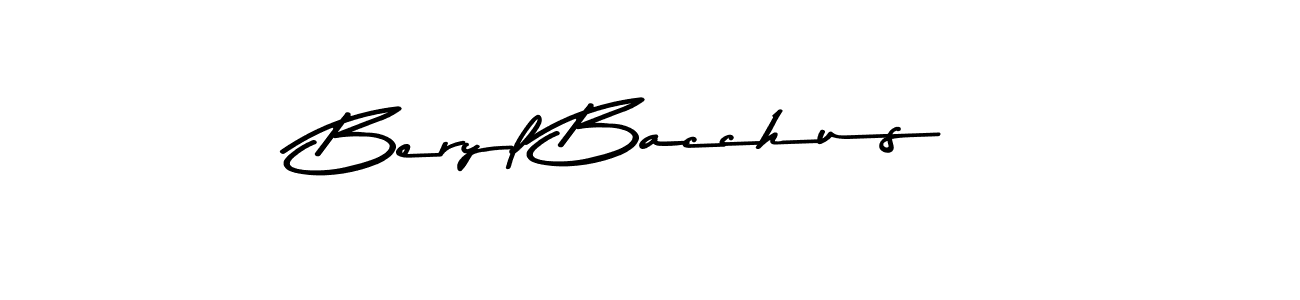 Use a signature maker to create a handwritten signature online. With this signature software, you can design (Asem Kandis PERSONAL USE) your own signature for name Beryl Bacchus. Beryl Bacchus signature style 9 images and pictures png