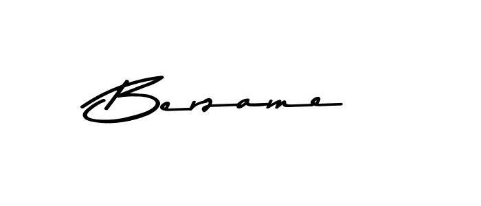 You should practise on your own different ways (Asem Kandis PERSONAL USE) to write your name (Berzame) in signature. don't let someone else do it for you. Berzame signature style 9 images and pictures png