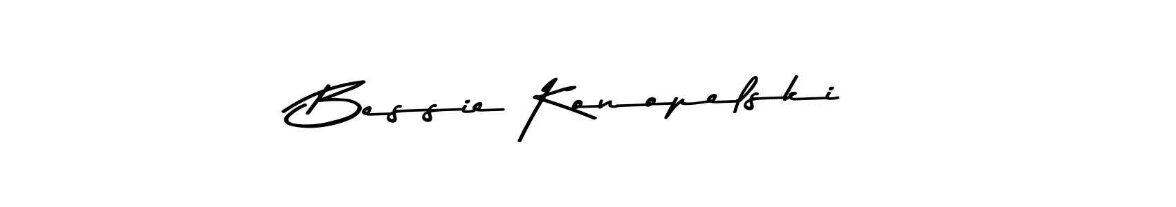 Design your own signature with our free online signature maker. With this signature software, you can create a handwritten (Asem Kandis PERSONAL USE) signature for name Bessie Konopelski. Bessie Konopelski signature style 9 images and pictures png