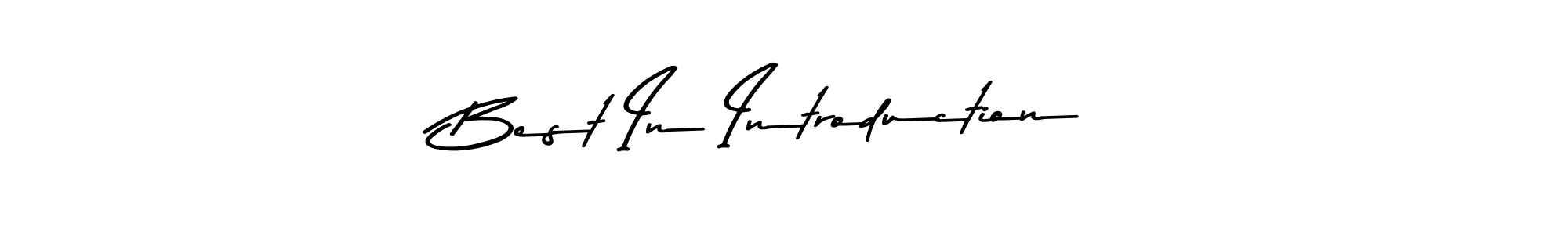 Similarly Asem Kandis PERSONAL USE is the best handwritten signature design. Signature creator online .You can use it as an online autograph creator for name Best In Introduction. Best In Introduction signature style 9 images and pictures png