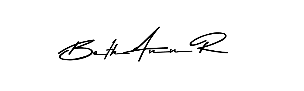 Make a beautiful signature design for name Beth Ann R. With this signature (Asem Kandis PERSONAL USE) style, you can create a handwritten signature for free. Beth Ann R signature style 9 images and pictures png