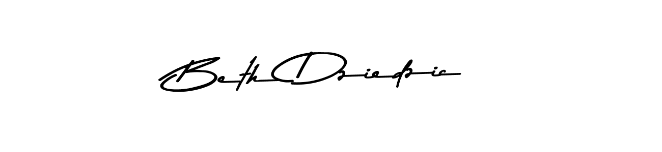 Make a short Beth Dziedzic signature style. Manage your documents anywhere anytime using Asem Kandis PERSONAL USE. Create and add eSignatures, submit forms, share and send files easily. Beth Dziedzic signature style 9 images and pictures png