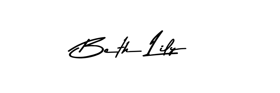 Use a signature maker to create a handwritten signature online. With this signature software, you can design (Asem Kandis PERSONAL USE) your own signature for name Beth Lily. Beth Lily signature style 9 images and pictures png