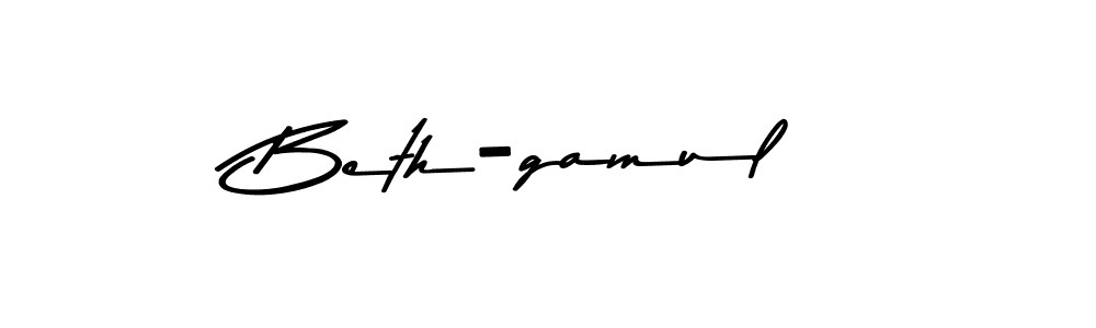Use a signature maker to create a handwritten signature online. With this signature software, you can design (Asem Kandis PERSONAL USE) your own signature for name Beth-gamul. Beth-gamul signature style 9 images and pictures png