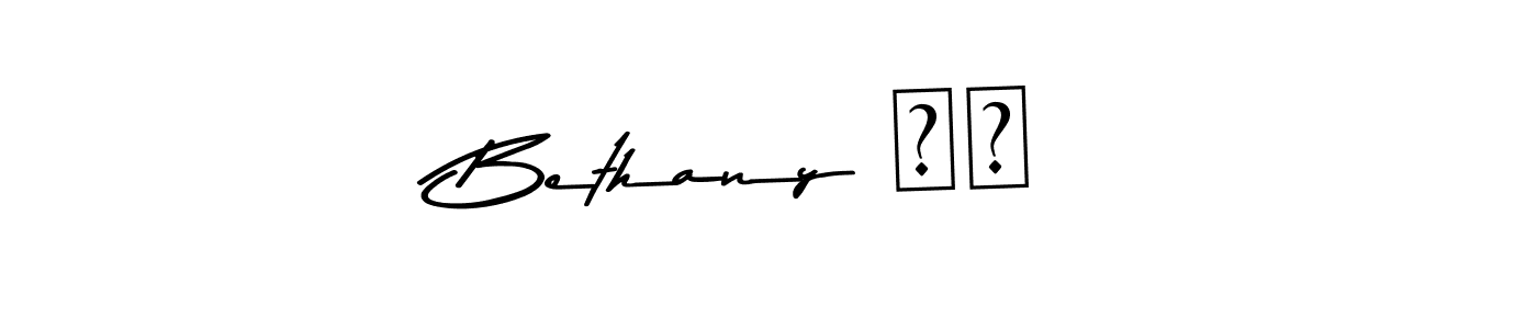 Make a beautiful signature design for name Bethany ❤️. Use this online signature maker to create a handwritten signature for free. Bethany ❤️ signature style 9 images and pictures png