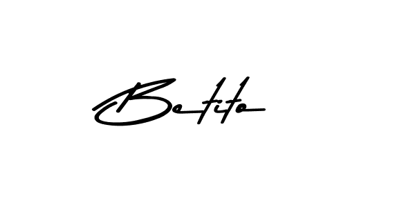 Use a signature maker to create a handwritten signature online. With this signature software, you can design (Asem Kandis PERSONAL USE) your own signature for name Betito. Betito signature style 9 images and pictures png