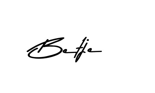 Make a beautiful signature design for name Betje. With this signature (Asem Kandis PERSONAL USE) style, you can create a handwritten signature for free. Betje signature style 9 images and pictures png