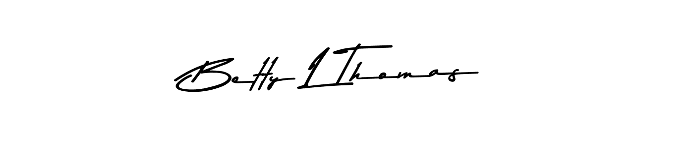 You should practise on your own different ways (Asem Kandis PERSONAL USE) to write your name (Betty L Thomas) in signature. don't let someone else do it for you. Betty L Thomas signature style 9 images and pictures png