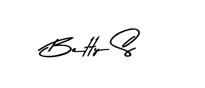 Make a beautiful signature design for name Betty S. With this signature (Asem Kandis PERSONAL USE) style, you can create a handwritten signature for free. Betty S signature style 9 images and pictures png