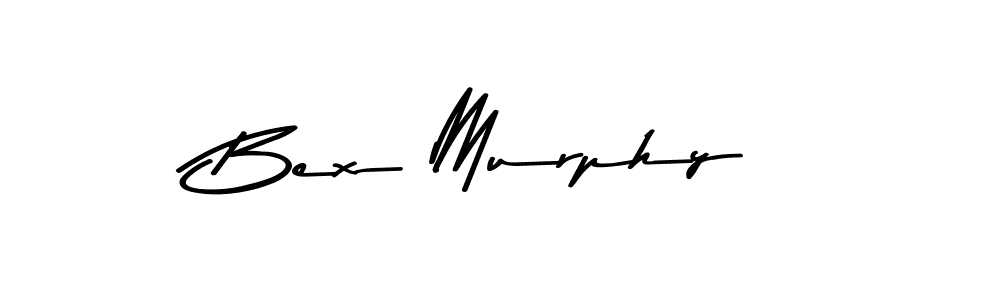 How to make Bex Murphy name signature. Use Asem Kandis PERSONAL USE style for creating short signs online. This is the latest handwritten sign. Bex Murphy signature style 9 images and pictures png