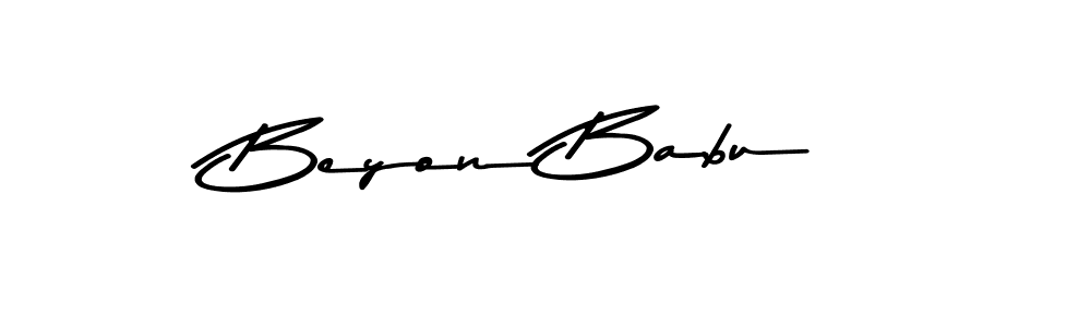 It looks lik you need a new signature style for name Beyon Babu. Design unique handwritten (Asem Kandis PERSONAL USE) signature with our free signature maker in just a few clicks. Beyon Babu signature style 9 images and pictures png