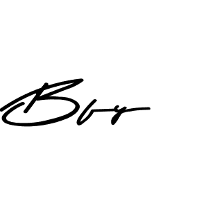 Design your own signature with our free online signature maker. With this signature software, you can create a handwritten (Asem Kandis PERSONAL USE) signature for name Bfy. Bfy signature style 9 images and pictures png