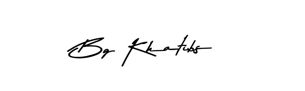 Asem Kandis PERSONAL USE is a professional signature style that is perfect for those who want to add a touch of class to their signature. It is also a great choice for those who want to make their signature more unique. Get Bg Khatibs name to fancy signature for free. Bg Khatibs signature style 9 images and pictures png