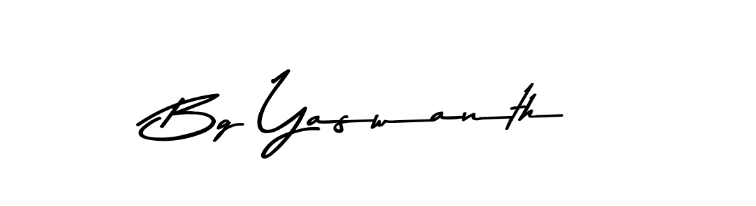 Bg Yaswanth stylish signature style. Best Handwritten Sign (Asem Kandis PERSONAL USE) for my name. Handwritten Signature Collection Ideas for my name Bg Yaswanth. Bg Yaswanth signature style 9 images and pictures png