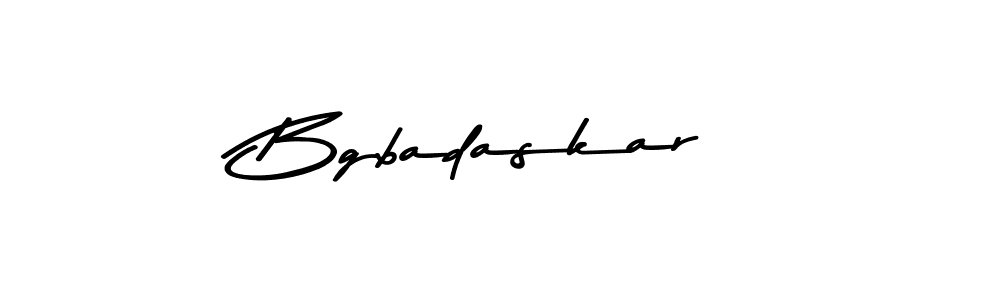 Also You can easily find your signature by using the search form. We will create Bgbadaskar name handwritten signature images for you free of cost using Asem Kandis PERSONAL USE sign style. Bgbadaskar signature style 9 images and pictures png
