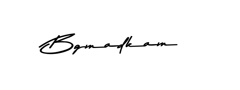 Use a signature maker to create a handwritten signature online. With this signature software, you can design (Asem Kandis PERSONAL USE) your own signature for name Bgmadkam. Bgmadkam signature style 9 images and pictures png