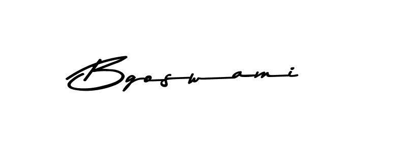 How to make Bgoswami signature? Asem Kandis PERSONAL USE is a professional autograph style. Create handwritten signature for Bgoswami name. Bgoswami signature style 9 images and pictures png