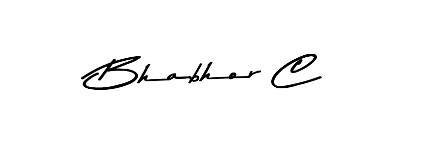 Create a beautiful signature design for name Bhabhor C. With this signature (Asem Kandis PERSONAL USE) fonts, you can make a handwritten signature for free. Bhabhor C signature style 9 images and pictures png