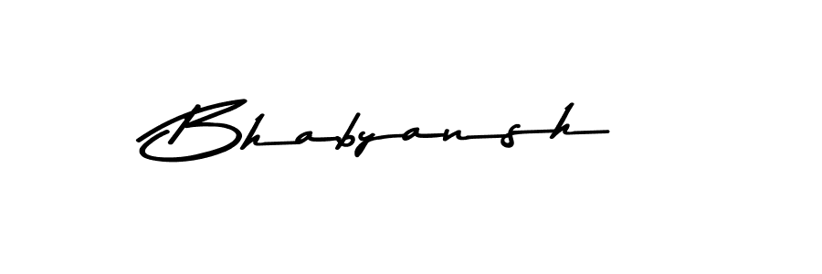 Make a beautiful signature design for name Bhabyansh. With this signature (Asem Kandis PERSONAL USE) style, you can create a handwritten signature for free. Bhabyansh signature style 9 images and pictures png