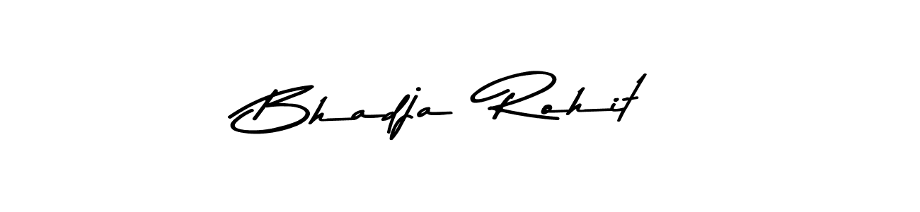 This is the best signature style for the Bhadja  Rohit name. Also you like these signature font (Asem Kandis PERSONAL USE). Mix name signature. Bhadja  Rohit signature style 9 images and pictures png