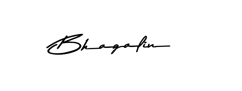 Design your own signature with our free online signature maker. With this signature software, you can create a handwritten (Asem Kandis PERSONAL USE) signature for name Bhagalin. Bhagalin signature style 9 images and pictures png