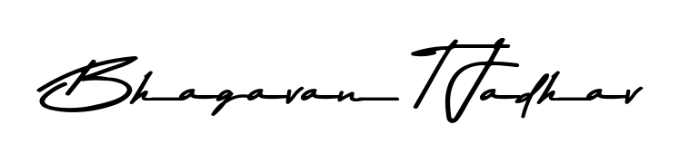 Bhagavan T Jadhav stylish signature style. Best Handwritten Sign (Asem Kandis PERSONAL USE) for my name. Handwritten Signature Collection Ideas for my name Bhagavan T Jadhav. Bhagavan T Jadhav signature style 9 images and pictures png