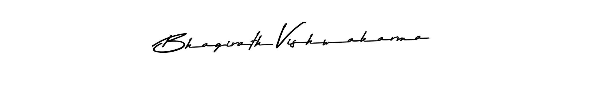 How to make Bhagirath Vishwakarma name signature. Use Asem Kandis PERSONAL USE style for creating short signs online. This is the latest handwritten sign. Bhagirath Vishwakarma signature style 9 images and pictures png