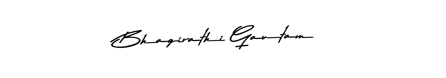 How to make Bhagirathi Gautam name signature. Use Asem Kandis PERSONAL USE style for creating short signs online. This is the latest handwritten sign. Bhagirathi Gautam signature style 9 images and pictures png