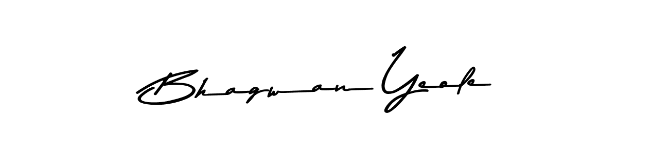 Design your own signature with our free online signature maker. With this signature software, you can create a handwritten (Asem Kandis PERSONAL USE) signature for name Bhagwan Yeole. Bhagwan Yeole signature style 9 images and pictures png