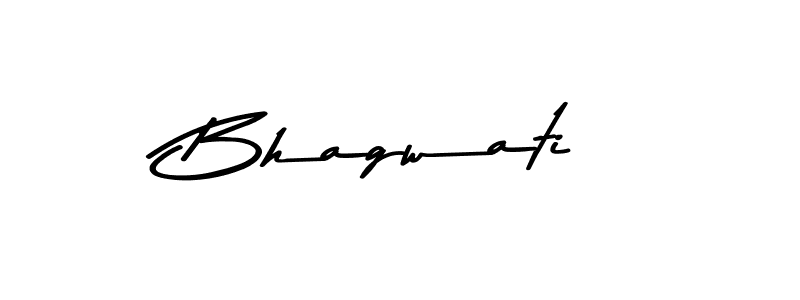 How to make Bhagwati name signature. Use Asem Kandis PERSONAL USE style for creating short signs online. This is the latest handwritten sign. Bhagwati signature style 9 images and pictures png