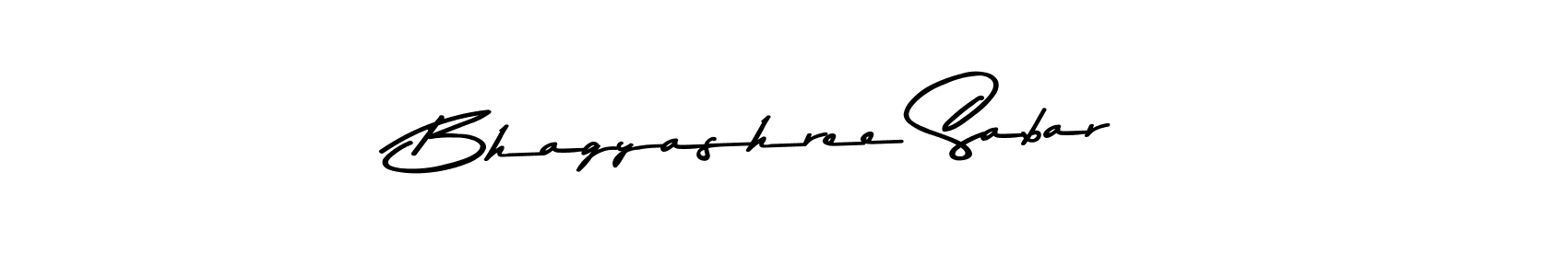 Create a beautiful signature design for name Bhagyashree Sabar. With this signature (Asem Kandis PERSONAL USE) fonts, you can make a handwritten signature for free. Bhagyashree Sabar signature style 9 images and pictures png