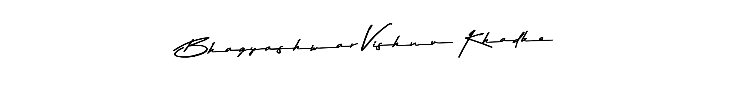 How to make Bhagyashwar Vishnu Khadke name signature. Use Asem Kandis PERSONAL USE style for creating short signs online. This is the latest handwritten sign. Bhagyashwar Vishnu Khadke signature style 9 images and pictures png