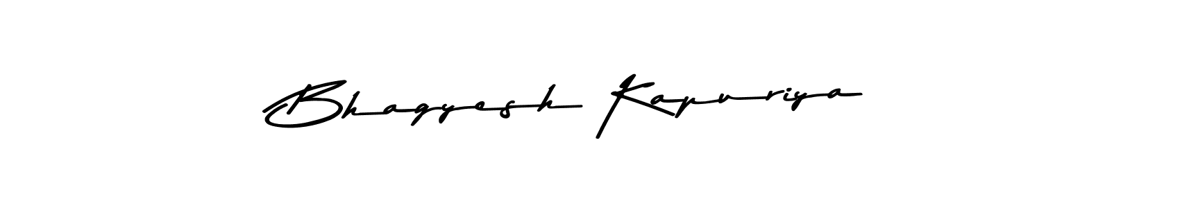 How to make Bhagyesh Kapuriya name signature. Use Asem Kandis PERSONAL USE style for creating short signs online. This is the latest handwritten sign. Bhagyesh Kapuriya signature style 9 images and pictures png