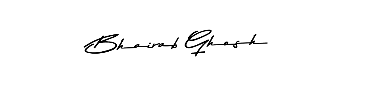 Make a beautiful signature design for name Bhairab Ghosh. With this signature (Asem Kandis PERSONAL USE) style, you can create a handwritten signature for free. Bhairab Ghosh signature style 9 images and pictures png