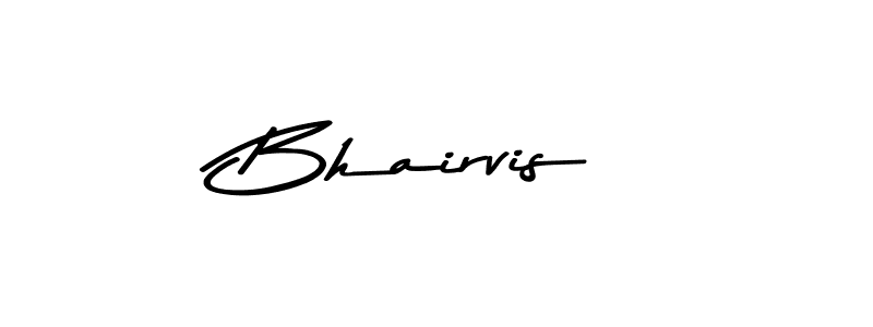 How to make Bhairvis name signature. Use Asem Kandis PERSONAL USE style for creating short signs online. This is the latest handwritten sign. Bhairvis signature style 9 images and pictures png