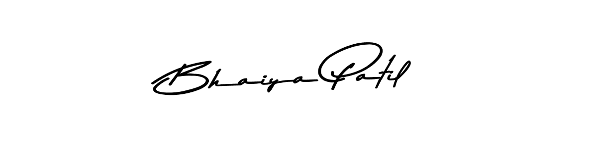 Make a beautiful signature design for name Bhaiya Patil. With this signature (Asem Kandis PERSONAL USE) style, you can create a handwritten signature for free. Bhaiya Patil signature style 9 images and pictures png