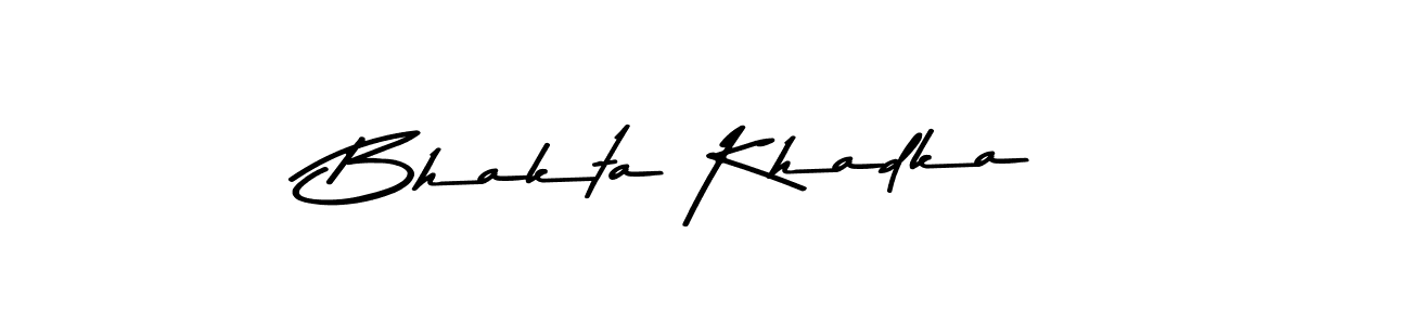 Bhakta Khadka stylish signature style. Best Handwritten Sign (Asem Kandis PERSONAL USE) for my name. Handwritten Signature Collection Ideas for my name Bhakta Khadka. Bhakta Khadka signature style 9 images and pictures png
