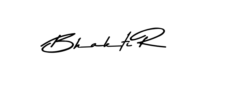 Bhakti R stylish signature style. Best Handwritten Sign (Asem Kandis PERSONAL USE) for my name. Handwritten Signature Collection Ideas for my name Bhakti R. Bhakti R signature style 9 images and pictures png