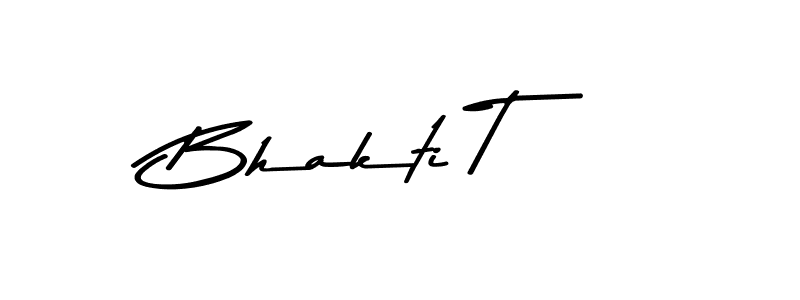 The best way (Asem Kandis PERSONAL USE) to make a short signature is to pick only two or three words in your name. The name Bhakti T include a total of six letters. For converting this name. Bhakti T signature style 9 images and pictures png