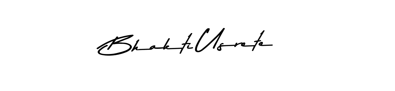 Use a signature maker to create a handwritten signature online. With this signature software, you can design (Asem Kandis PERSONAL USE) your own signature for name Bhakti Usrete. Bhakti Usrete signature style 9 images and pictures png