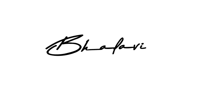 Use a signature maker to create a handwritten signature online. With this signature software, you can design (Asem Kandis PERSONAL USE) your own signature for name Bhalavi. Bhalavi signature style 9 images and pictures png
