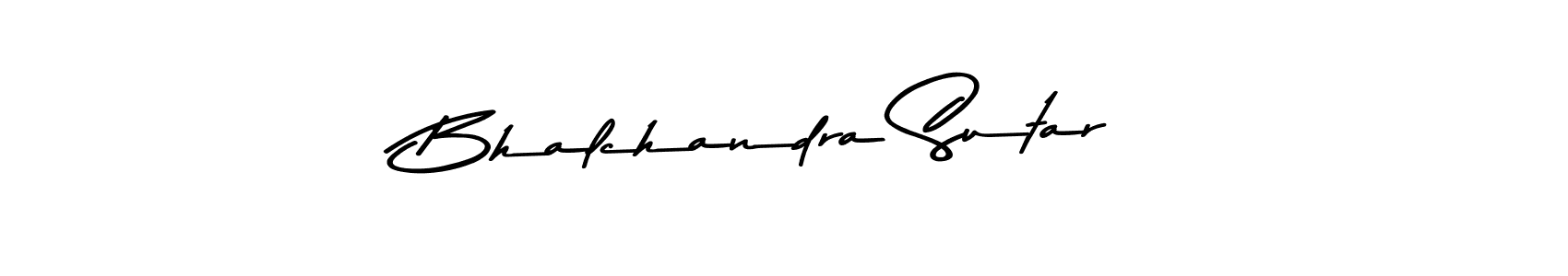 Create a beautiful signature design for name Bhalchandra Sutar. With this signature (Asem Kandis PERSONAL USE) fonts, you can make a handwritten signature for free. Bhalchandra Sutar signature style 9 images and pictures png