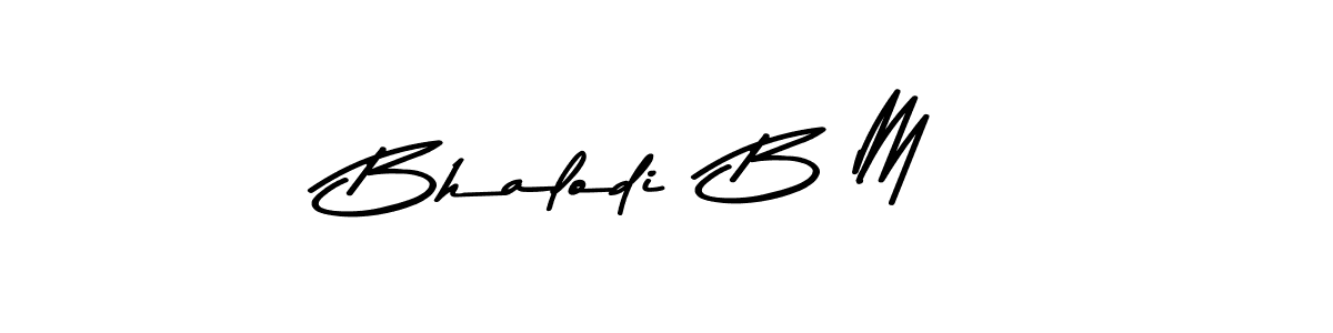 This is the best signature style for the Bhalodi  B M name. Also you like these signature font (Asem Kandis PERSONAL USE). Mix name signature. Bhalodi  B M signature style 9 images and pictures png