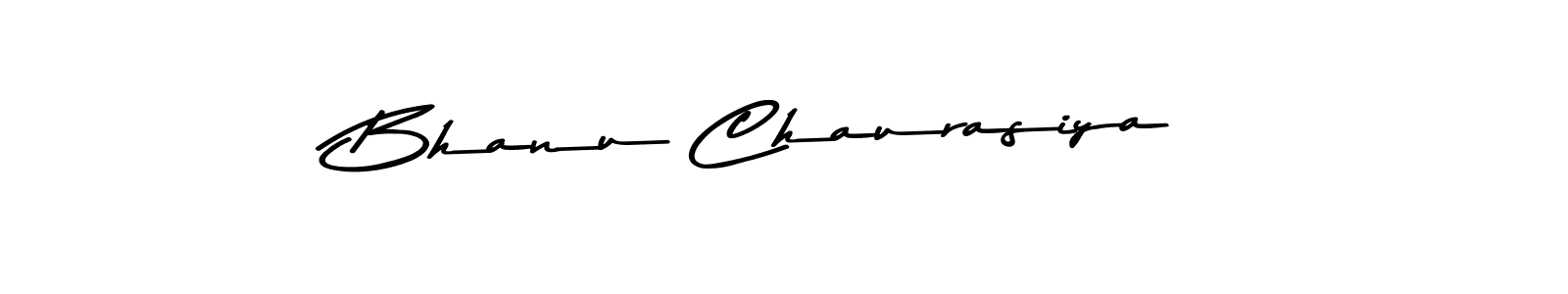 How to make Bhanu Chaurasiya name signature. Use Asem Kandis PERSONAL USE style for creating short signs online. This is the latest handwritten sign. Bhanu Chaurasiya signature style 9 images and pictures png