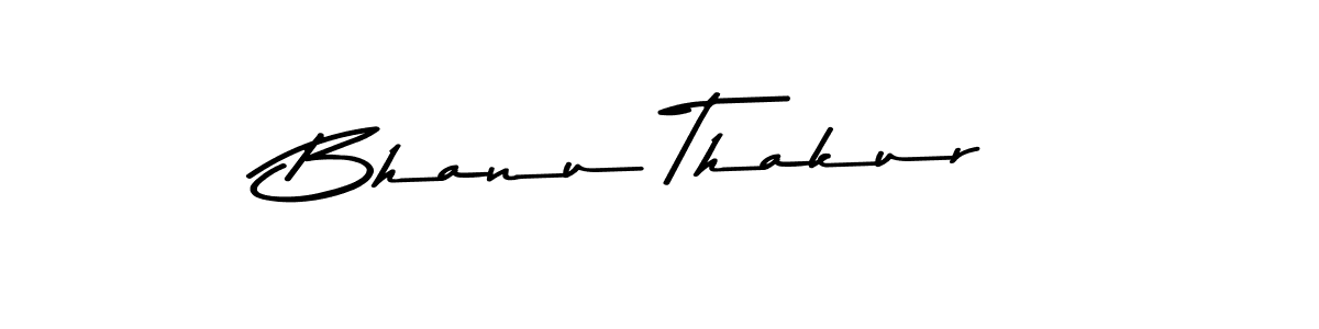 Create a beautiful signature design for name Bhanu Thakur. With this signature (Asem Kandis PERSONAL USE) fonts, you can make a handwritten signature for free. Bhanu Thakur signature style 9 images and pictures png