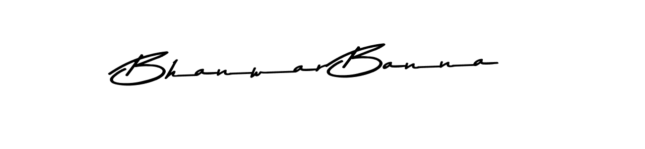 Make a beautiful signature design for name Bhanwar Banna. With this signature (Asem Kandis PERSONAL USE) style, you can create a handwritten signature for free. Bhanwar Banna signature style 9 images and pictures png