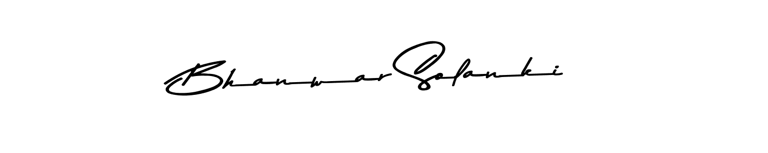Create a beautiful signature design for name Bhanwar Solanki. With this signature (Asem Kandis PERSONAL USE) fonts, you can make a handwritten signature for free. Bhanwar Solanki signature style 9 images and pictures png